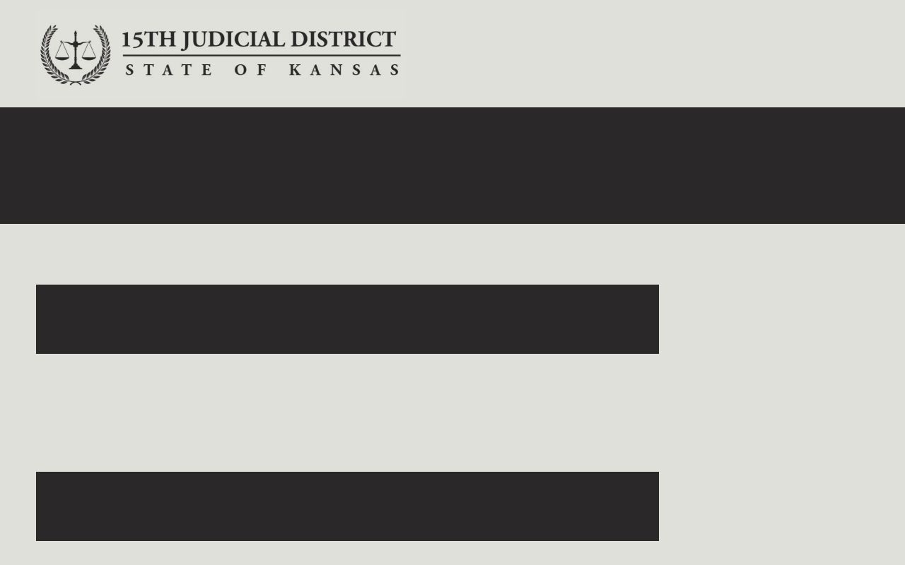 15th Judicial District assignments relevant to Logan County court settings
