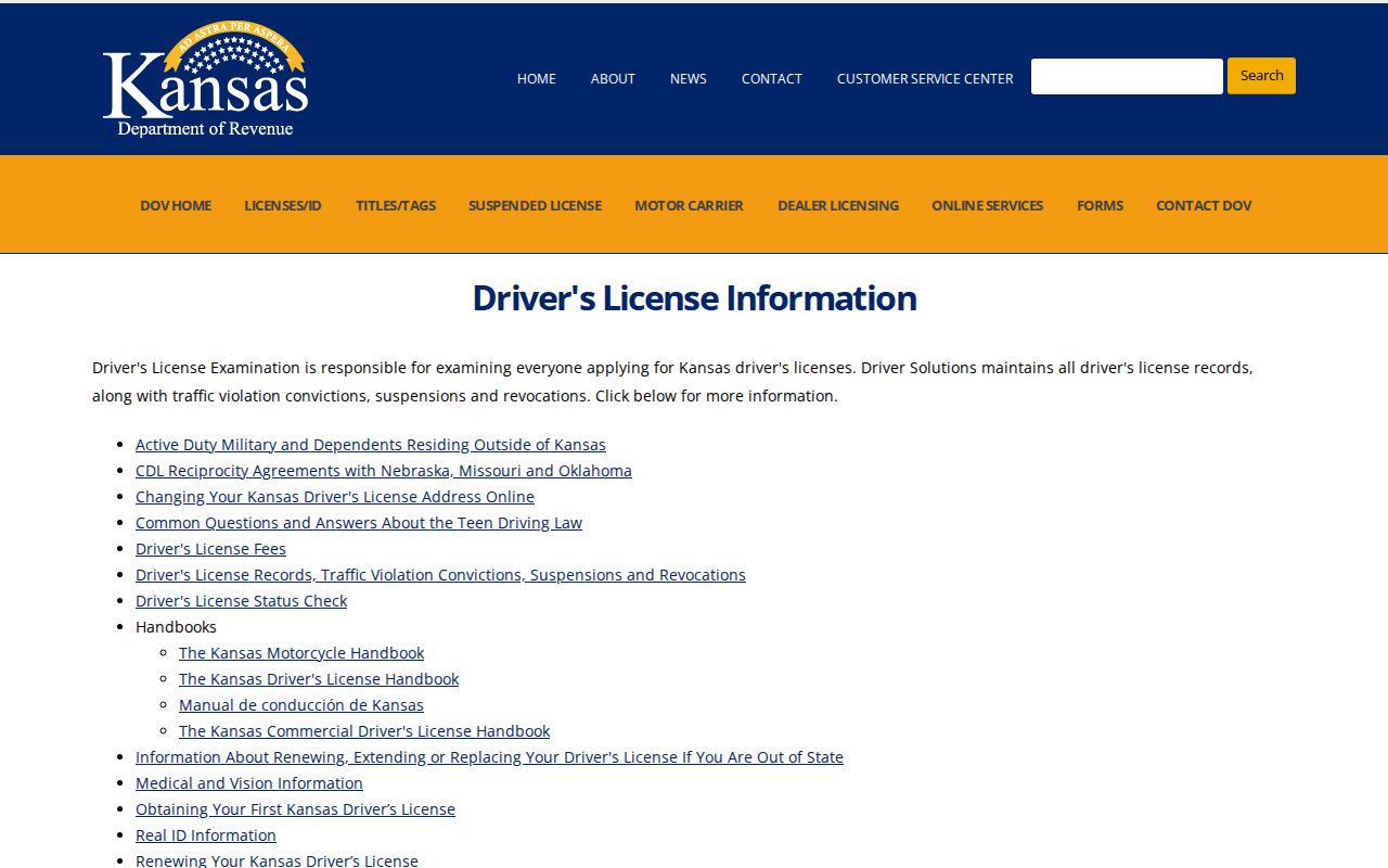 Kansas Division of Vehicles licensing information separate from Logan traffic court